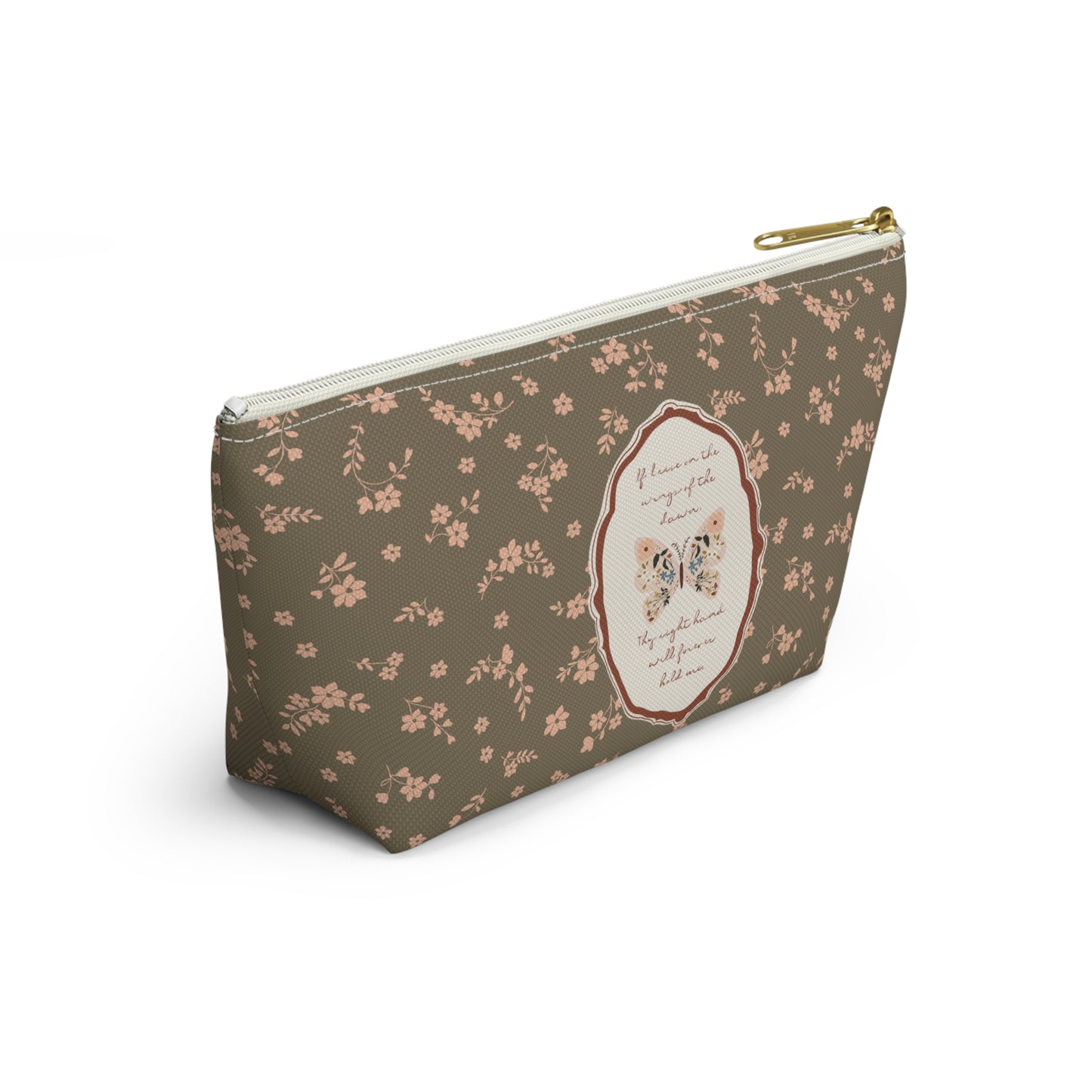 "Wings of the Dawn"— Floral Vintage Scripture Art | Pencil Case, Cosmetic Bag | Amylee Weeks