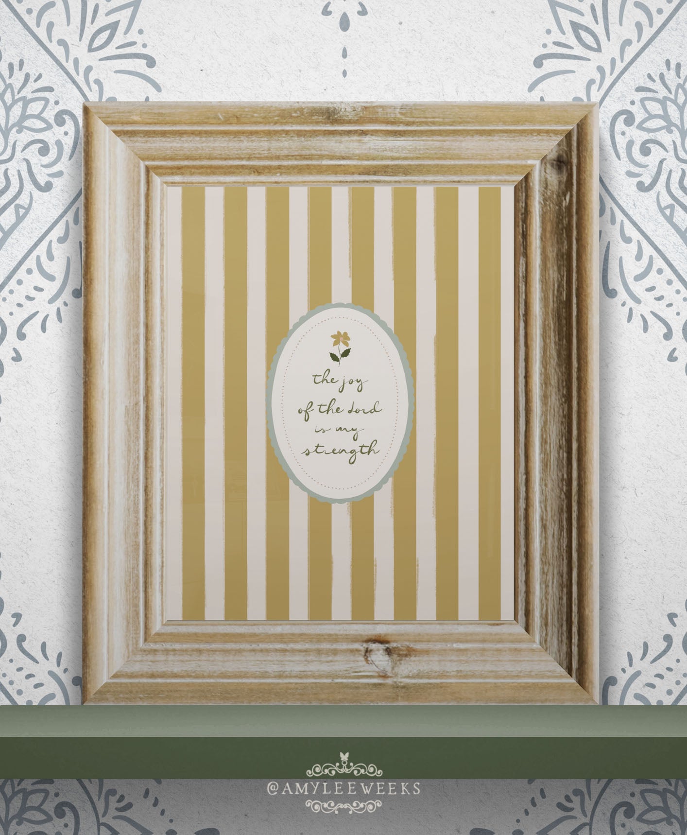 The Joy of the Lord Wall Art — Scripture Art | Amylee Weeks