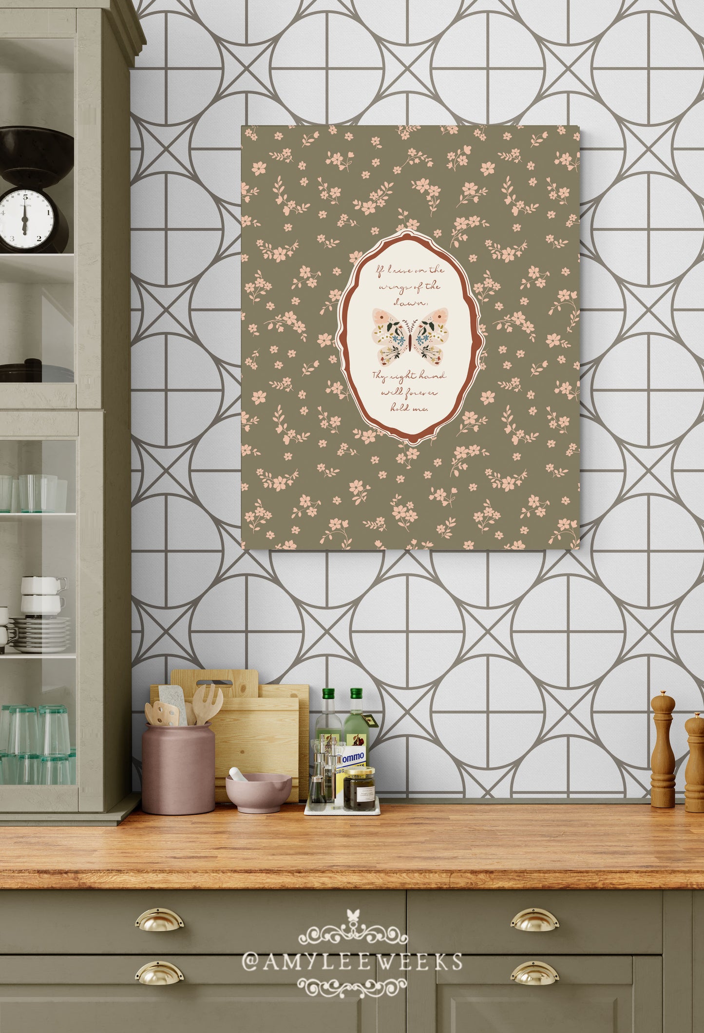 Wings of the Dawn Wall Art — Floral Vintage Scripture Art | Amylee Weeks