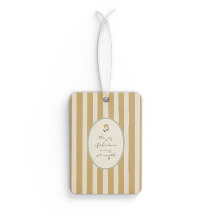 "The Joy of the Lord"  Scripture Art | Car Freshener | Amylee Weeks