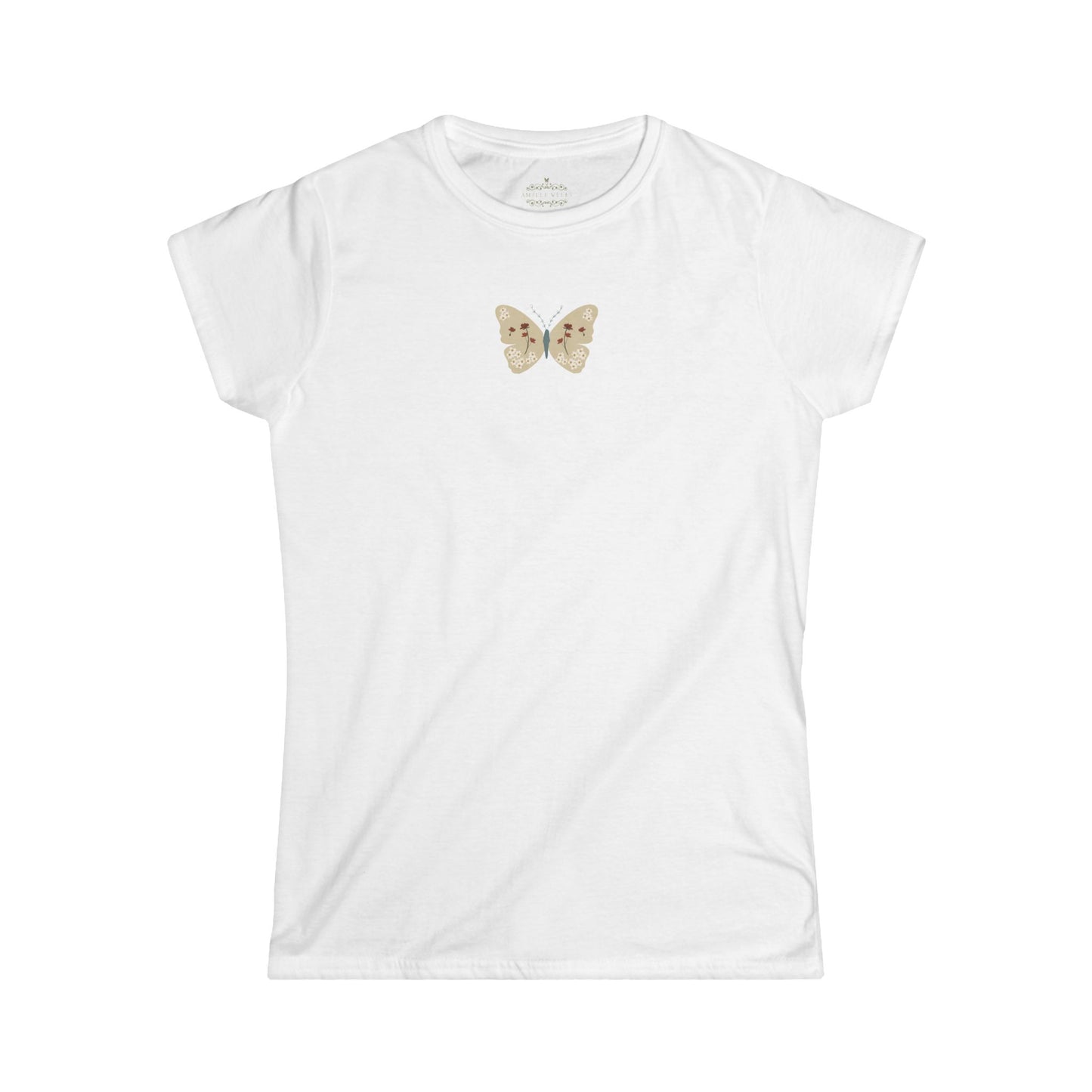 Vintage Butterfly Ringspun Cotton Tee — Semi-Fitted