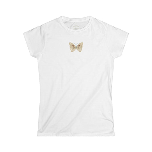 Vintage Butterfly Ringspun Cotton Tee — Semi-Fitted