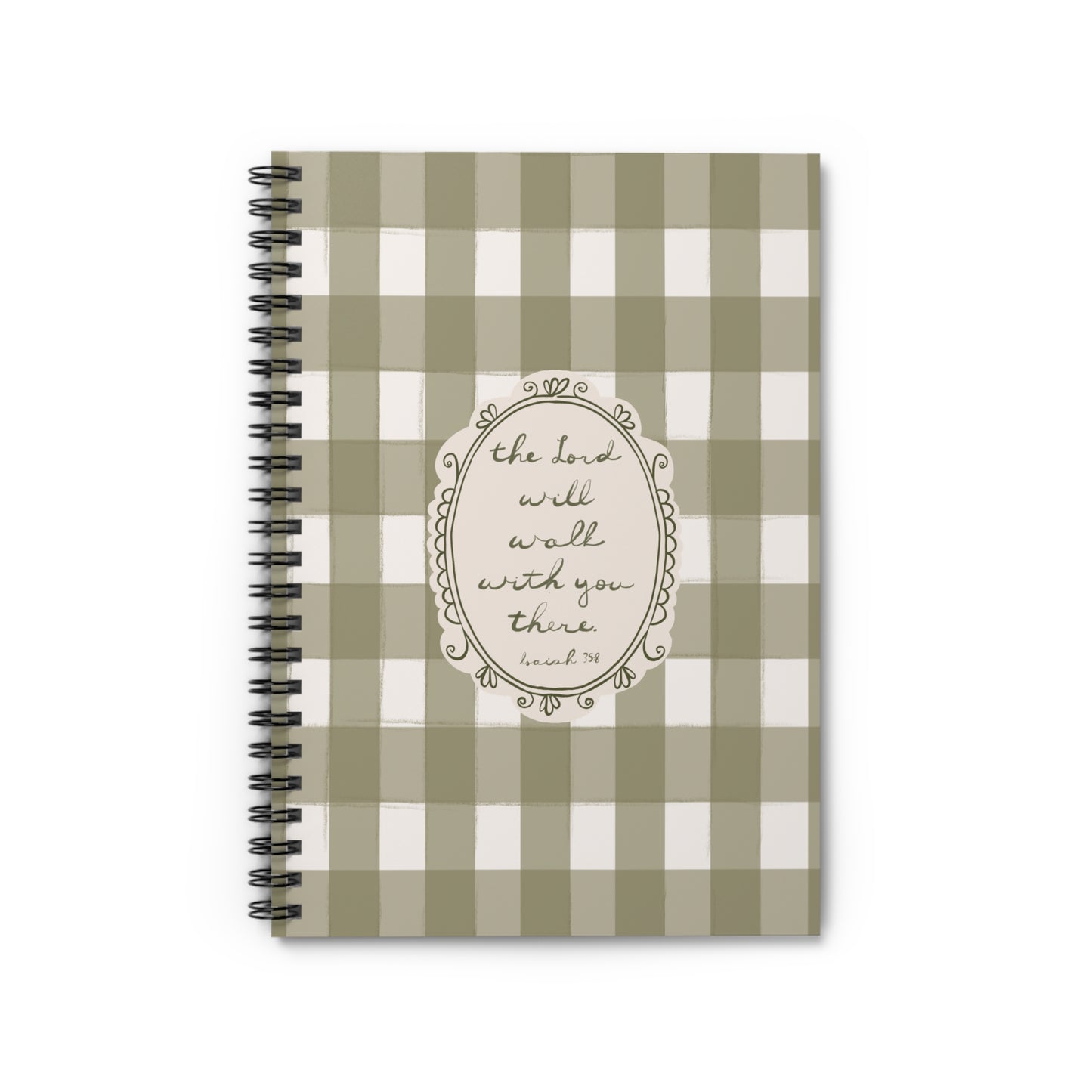 "The Lord Will Walk With You There" — Notebook/Journal | Vintage Cottage Art | Amylee Weeks