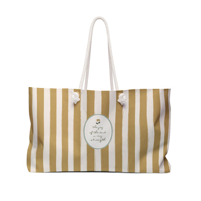 "The Joy of the Lord" Scripture Art | Weekender Bag | Amylee Weeks