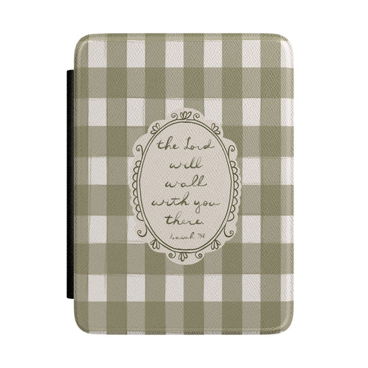 "The Lord Will Walk With You There" — Paperwhite Kindle Case | Vintage Cottage Art | Amylee Weeks