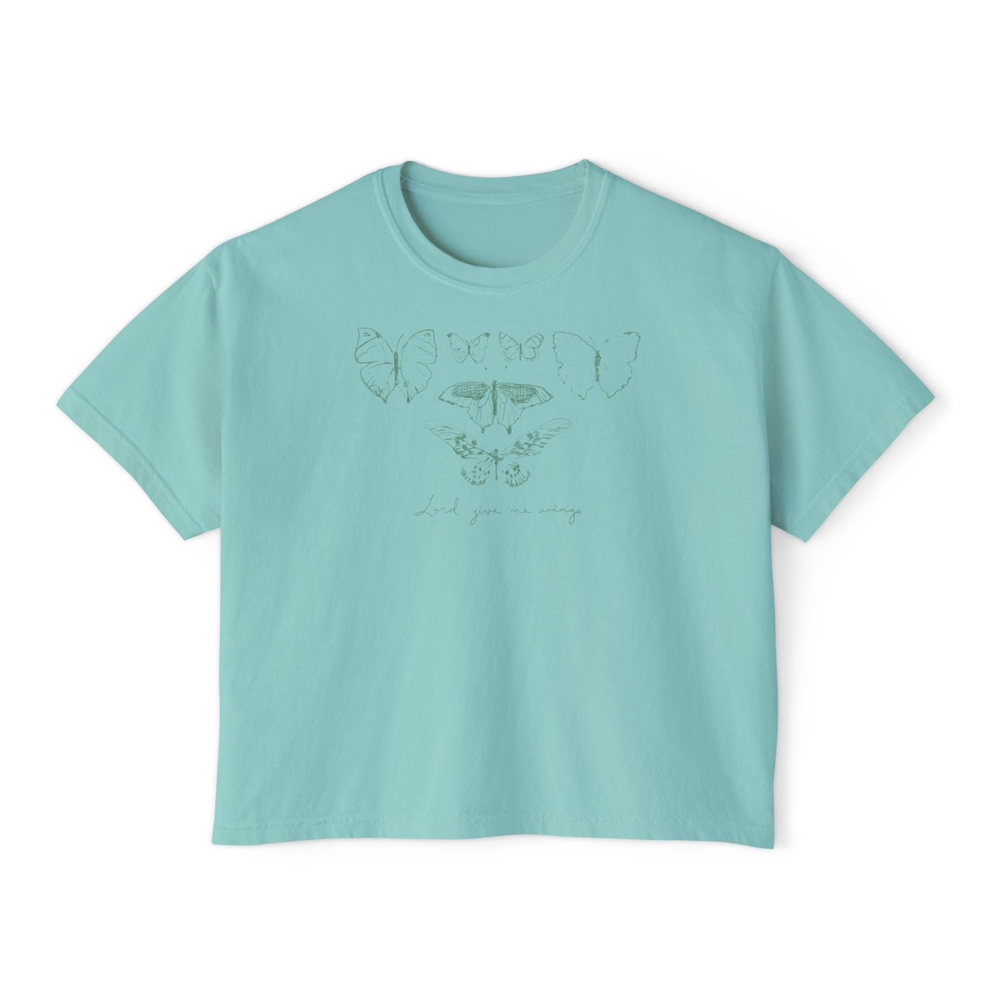 Comfort Colors | Sketchbook Tee | Lord Give Me Wings | Scripture Art by Amylee Weeks