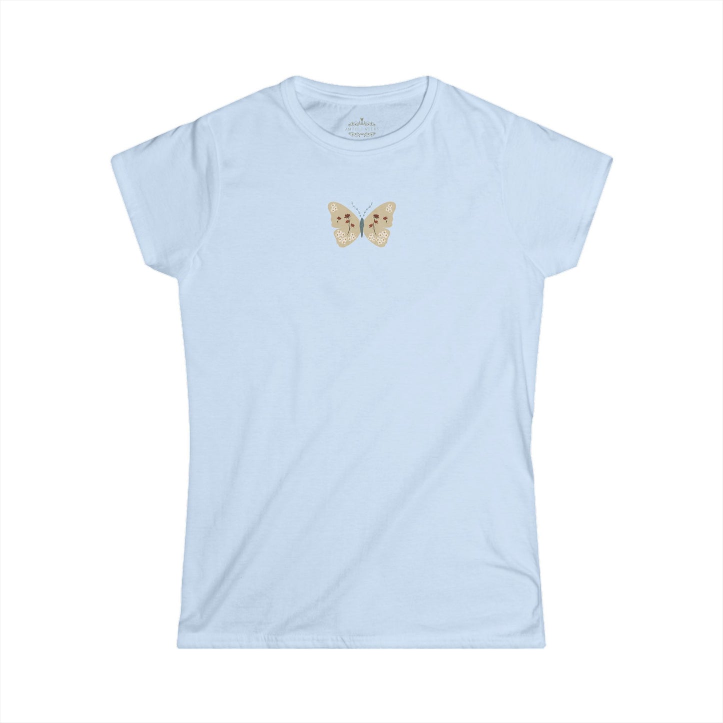 Vintage Butterfly Ringspun Cotton Tee — Semi-Fitted