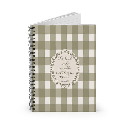 "The Lord Will Walk With You There" — Notebook/Journal | Vintage Cottage Art | Amylee Weeks