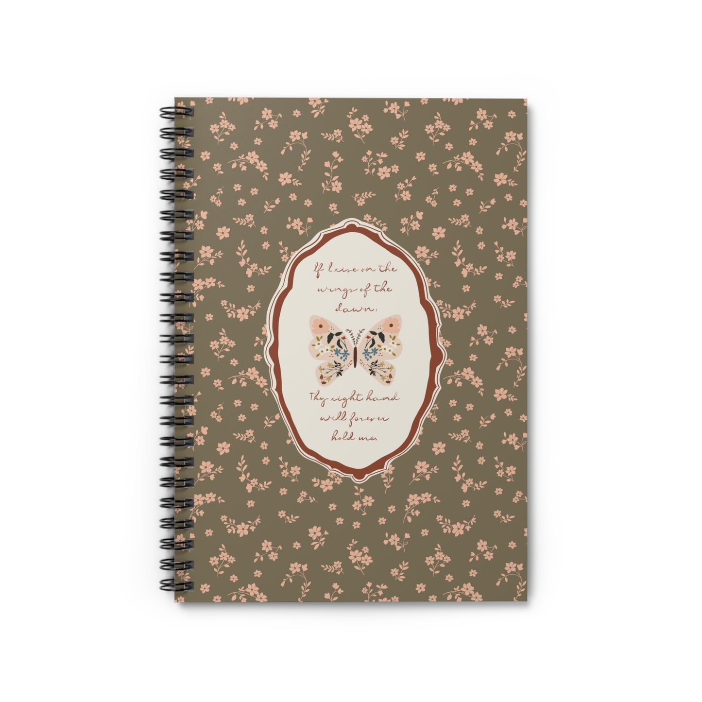 "Wings of the Dawn"— Floral Vintage Scripture Art | Notebook/Journal | Amylee Weeks