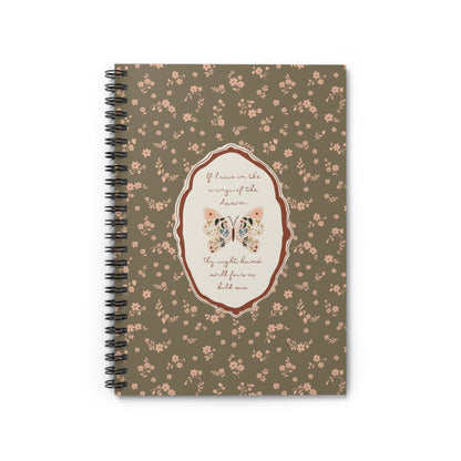 "Wings of the Dawn"— Floral Vintage Scripture Art | Notebook/Journal | Amylee Weeks