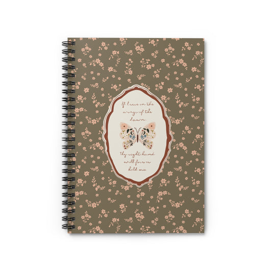 "Wings of the Dawn"— Floral Vintage Scripture Art | Notebook/Journal | Amylee Weeks
