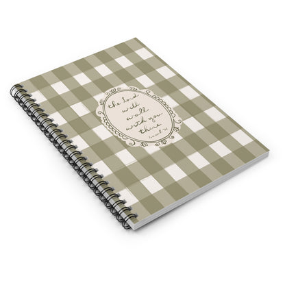 "The Lord Will Walk With You There" — Notebook/Journal | Vintage Cottage Art | Amylee Weeks