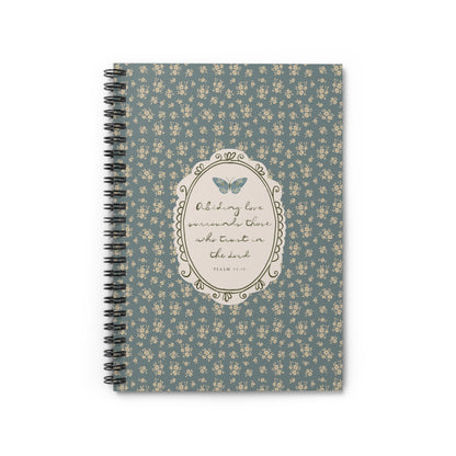 "Abiding Love"— Floral Vintage Scripture Art | Notebook/Journal | Amylee Weeks