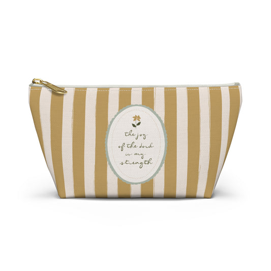 "The Joy of the Lord" Scripture Art | Pencil Case, Cosmetic Bag | Amylee Weeks