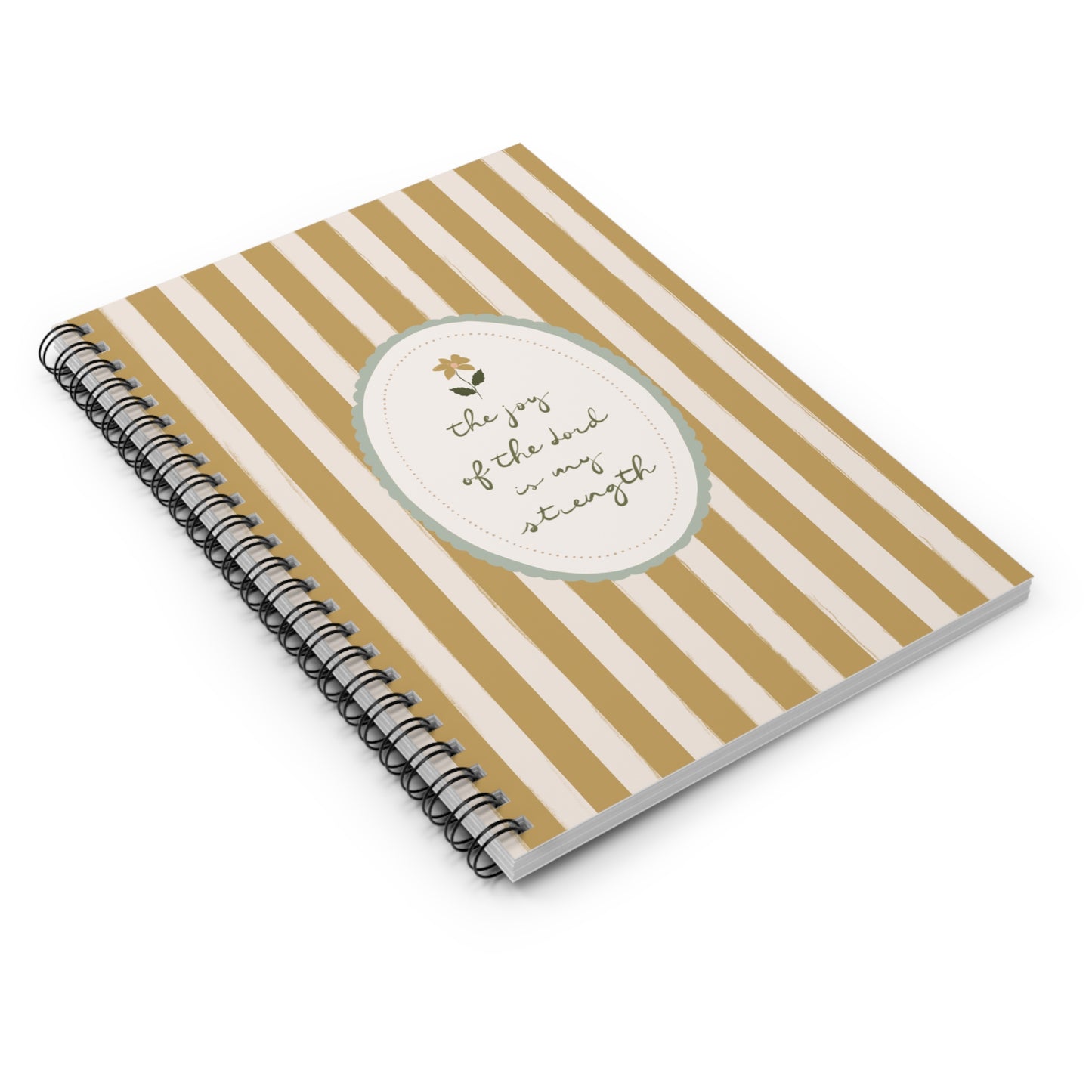 "The Joy of the Lord" Scripture Art | Notebook/Journal | Amylee Weeks