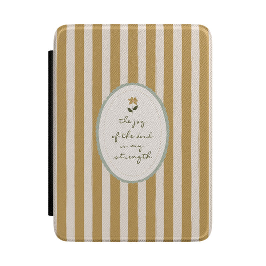 "The Joy of the Lord" Scripture Art | Paperwhite Kindle Case | Amylee Weeks
