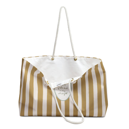 "The Joy of the Lord" Scripture Art | Weekender Bag | Amylee Weeks