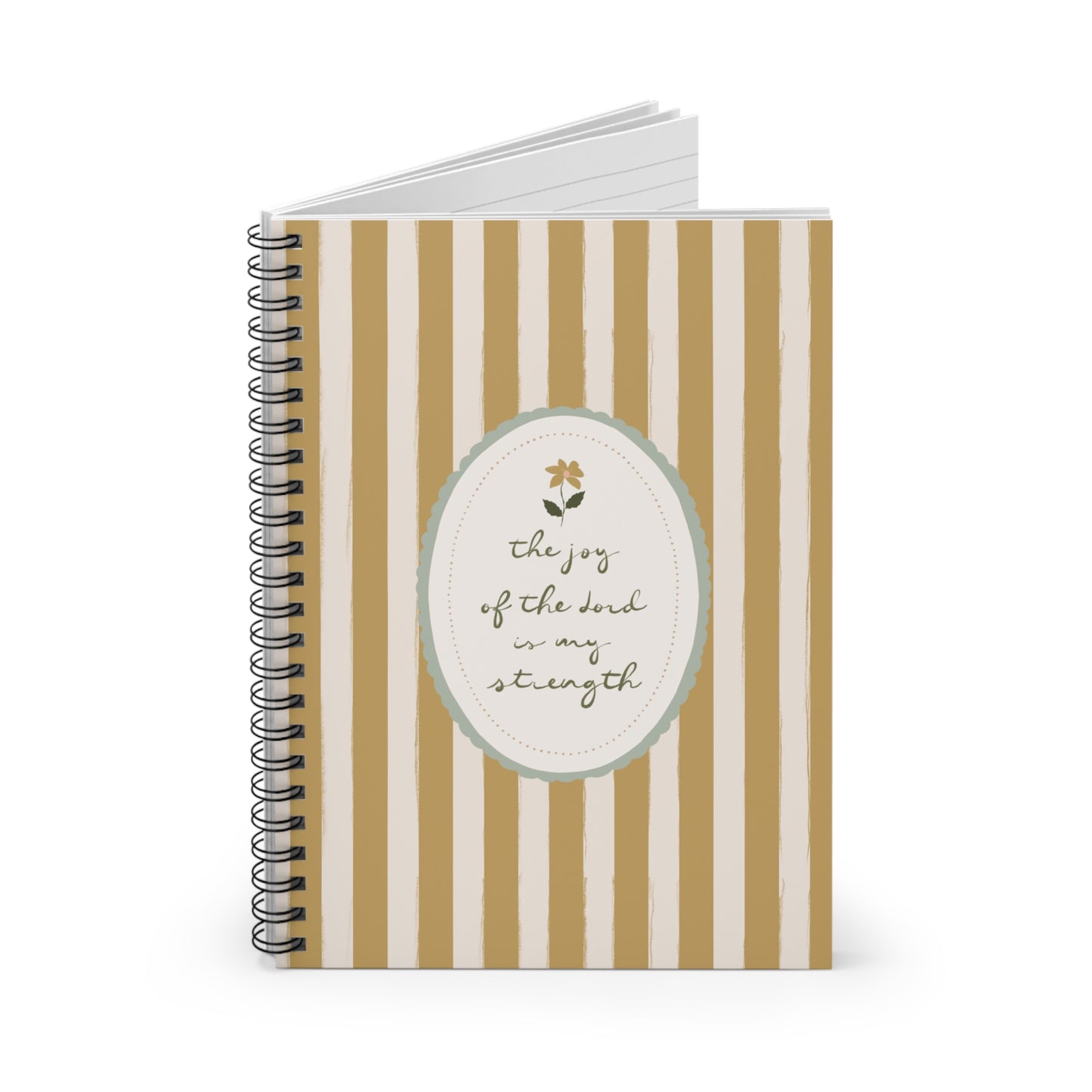 "The Joy of the Lord" Scripture Art | Notebook/Journal | Amylee Weeks