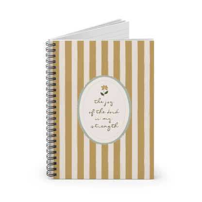 "The Joy of the Lord" Scripture Art | Notebook/Journal | Amylee Weeks