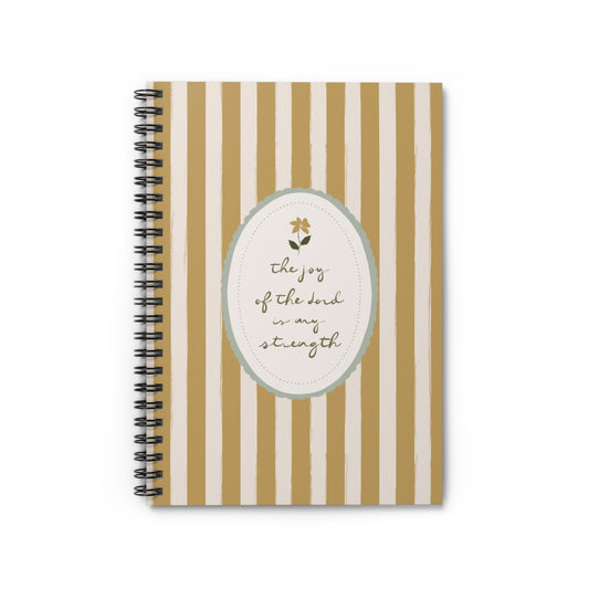 "The Joy of the Lord" Scripture Art | Notebook/Journal | Amylee Weeks