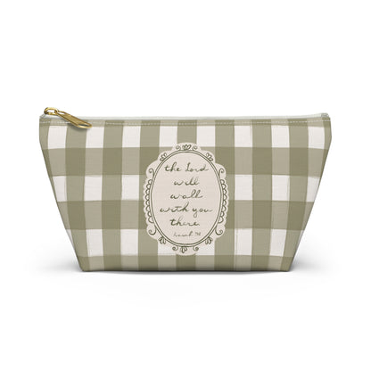 "The Lord Will Walk With You There" — Pencil Case, Cosmetic Bag | Vintage Cottage Art | Amylee Weeks