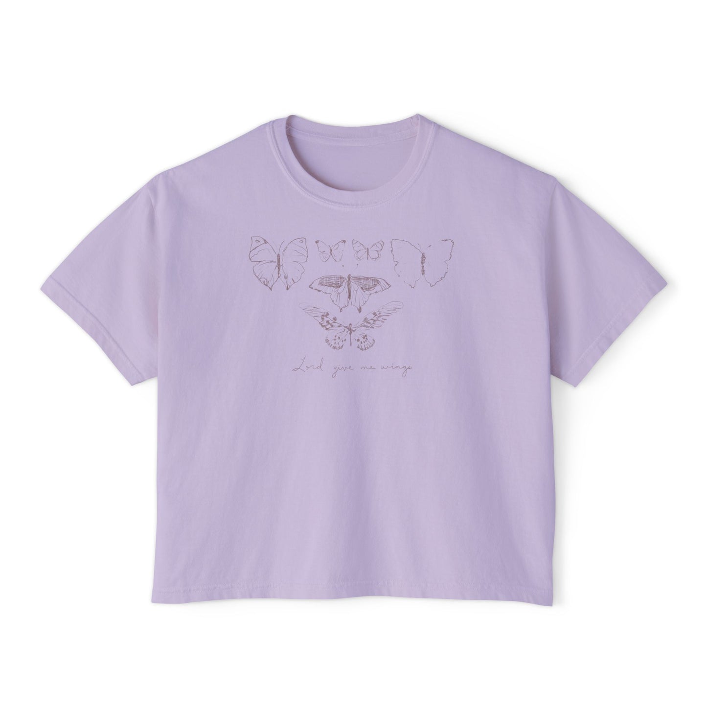 Comfort Colors | Sketchbook Tee | Lord Give Me Wings | Scripture Art by Amylee Weeks
