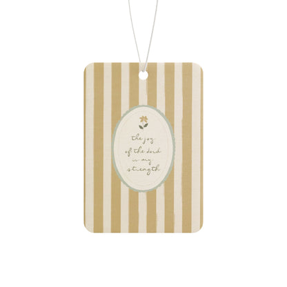 "The Joy of the Lord"  Scripture Art | Car Freshener | Amylee Weeks