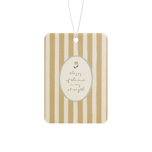 "The Joy of the Lord"  Scripture Art | Car Freshener | Amylee Weeks