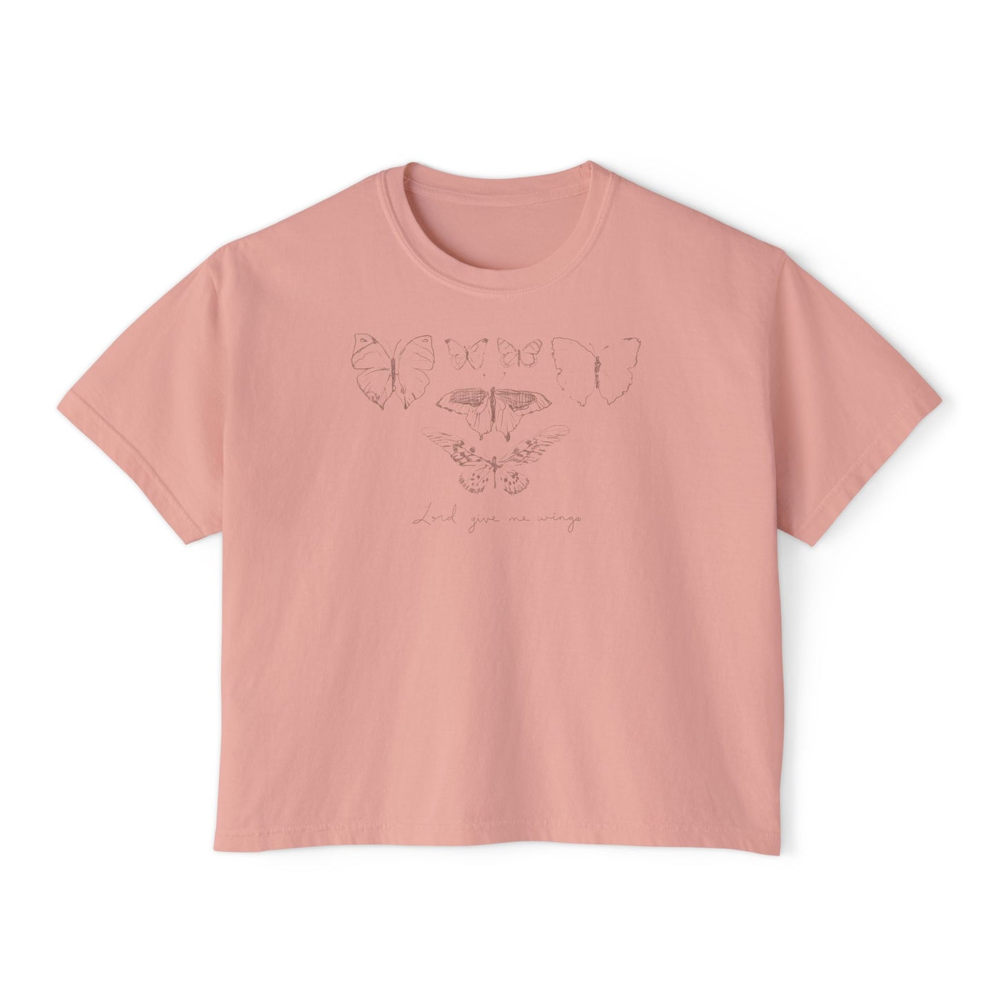 Comfort Colors | Sketchbook Tee | Lord Give Me Wings | Scripture Art by Amylee Weeks