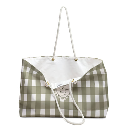 "The Lord Will Walk With You There" — Weekender Bag | Vintage Cottage Art | Amylee Weeks