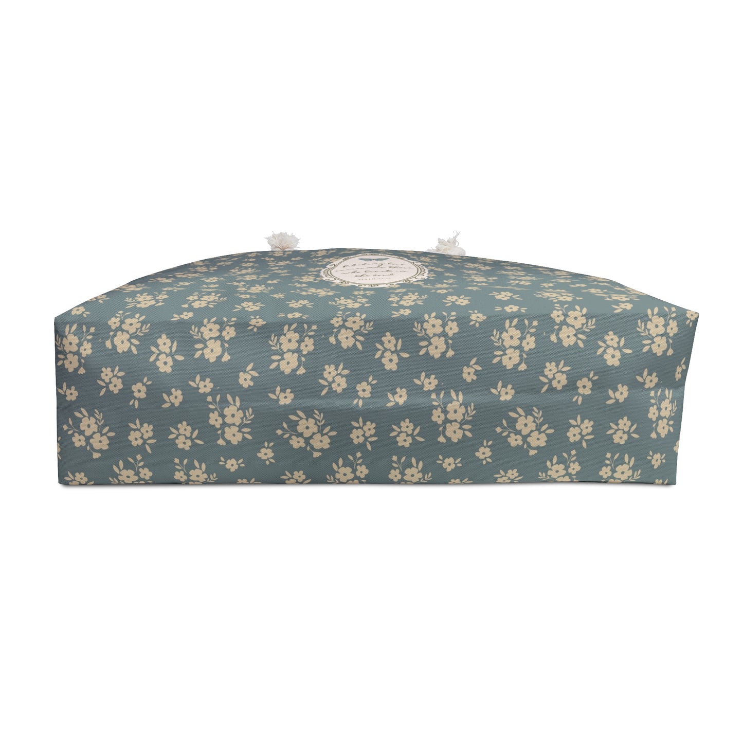 "Abiding Love"— Floral Vintage Scripture Art | Weekender Bag | Amylee Weeks