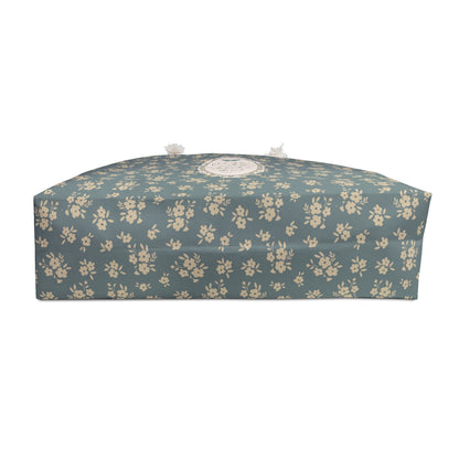 "Abiding Love"— Floral Vintage Scripture Art | Weekender Bag | Amylee Weeks