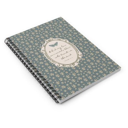 "Abiding Love"— Floral Vintage Scripture Art | Notebook/Journal | Amylee Weeks