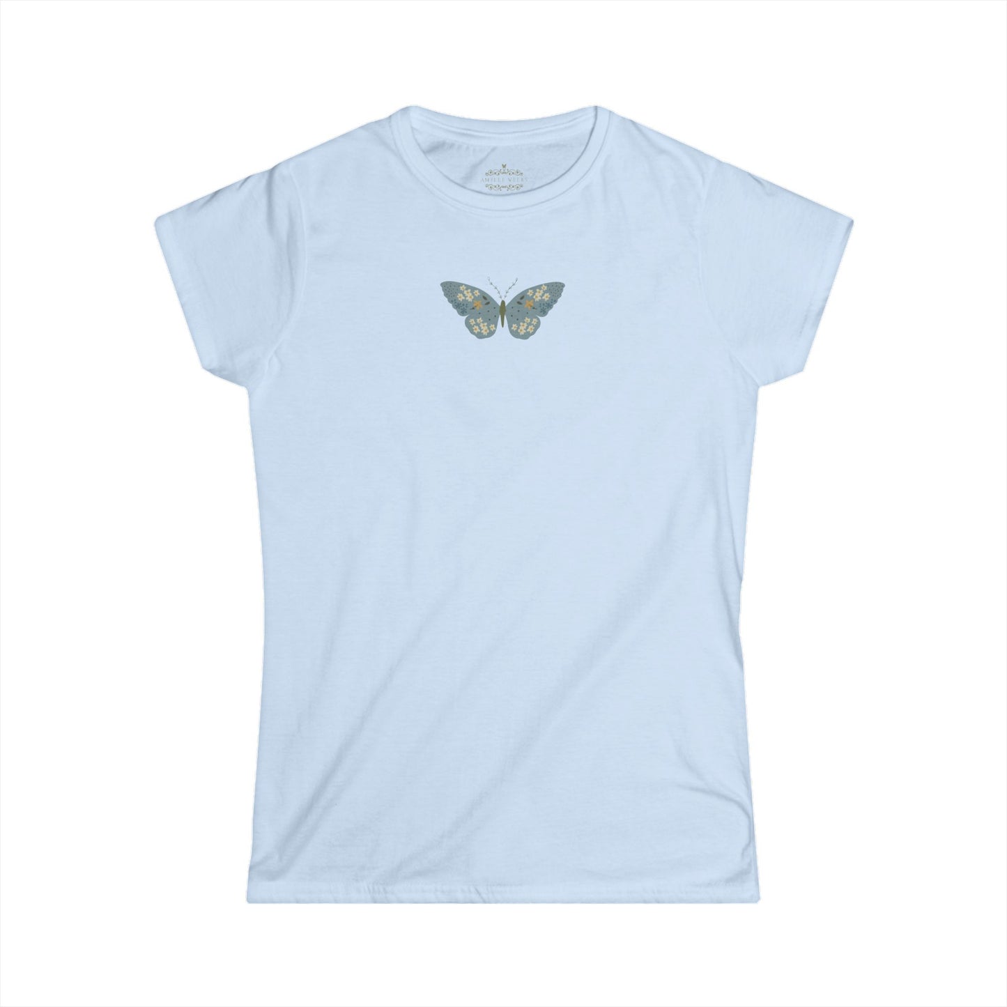 Vintage Moth Ringspun Cotton Tee — Semi-Fitted