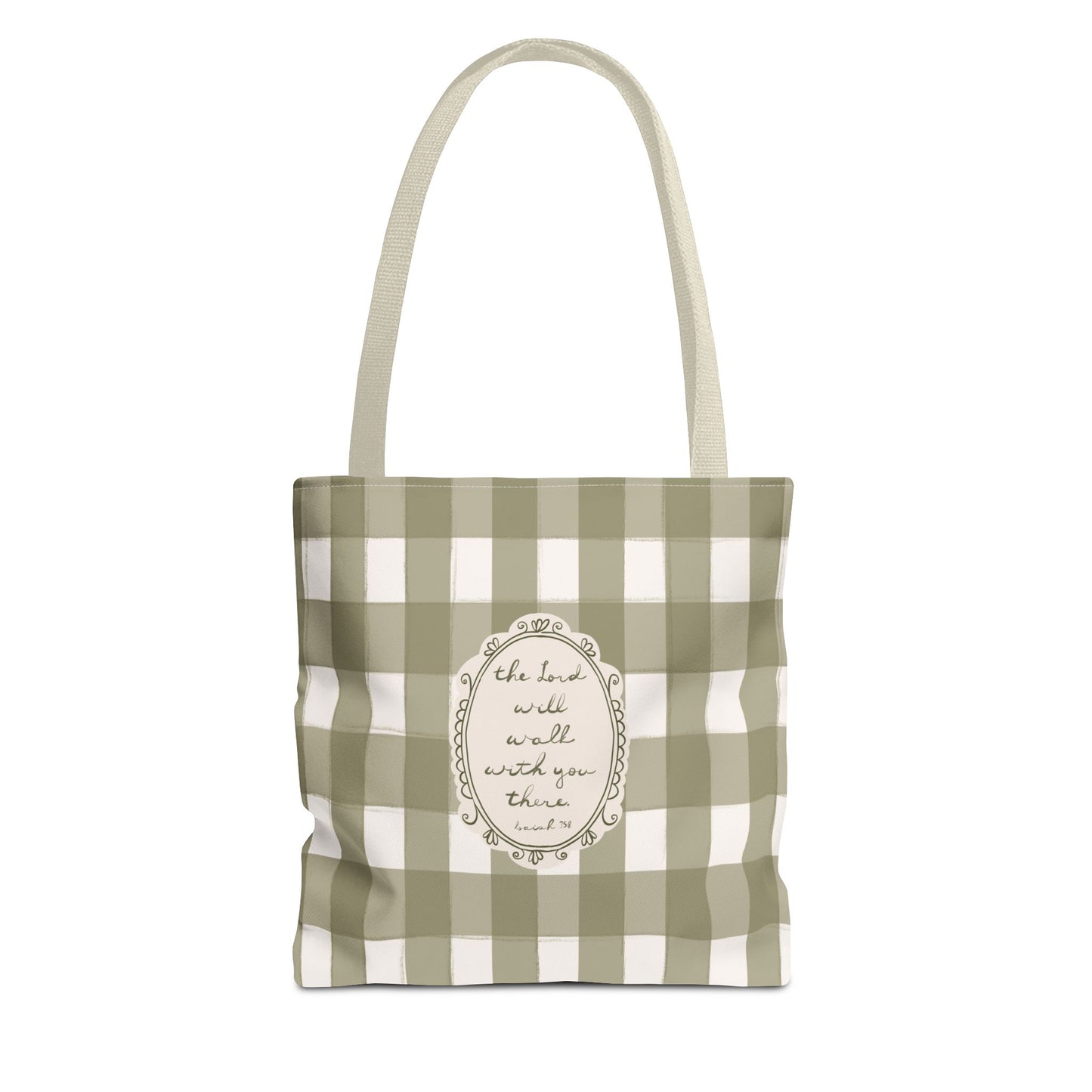 "The Lord Will Walk With You There" — Tote Bag | Vintage Cottage Art | Amylee Weeks