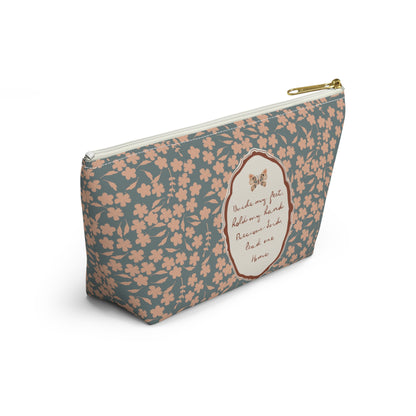 "Hold My Hand"— Vintage Cottage Art | Pencil Case, Cosmetic Bag | Amylee Weeks