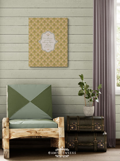 "Love Always" Scripture Wall Art — Vintage Cottage Art | Amylee Weeks