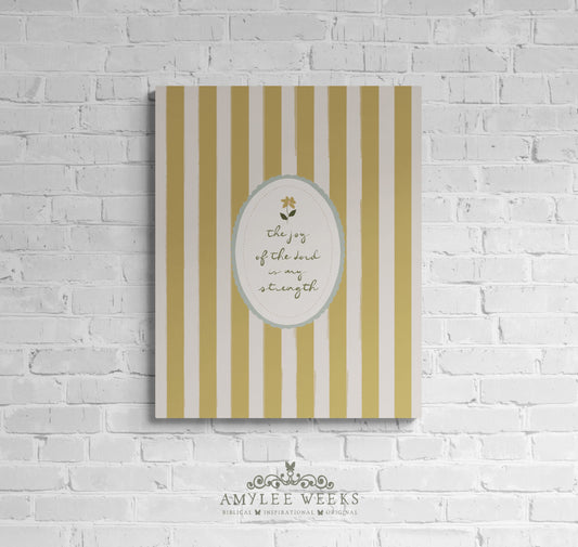 The Joy of the Lord Wall Art  — Scripture Art | Amylee Weeks